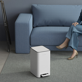 Top fashion 6/9/12/15/20L Diaper Bin Kitchen Bathroom Commercial Hotel soft colse sealing foot Pedal stainless steel trash can