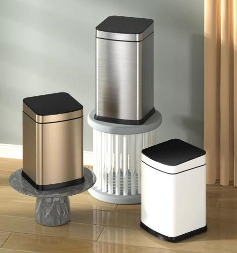 9L smart home products sensor infrared induction trash bin Kitchen trash can Stainless Steel trash can
