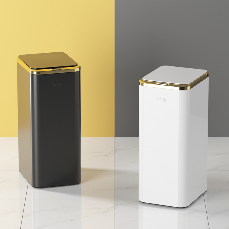 Top Fashion 6L Mini Indoor Luxury Smart Trash Supplier Adult waste electric sensor dustbin smart stainless steel trash can