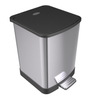 9/12L Soft Step Stainless Steel Step bin Bathroom Bin Removable Inner Bucket Soft and Silent open and close pedal trash can