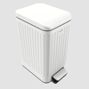 Factory price 6L/9L/12L foot operated trash cans plastic touchless Rectangle Bin for Narrow space Pedal Trash can