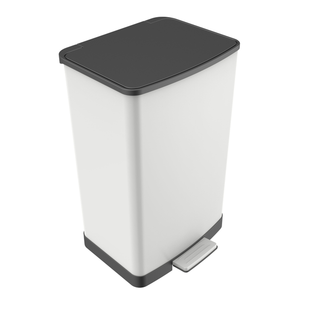 5.3Gallon Factory direct sales foot operated plastics household office kitchen soft colse sealing stainless steel trash can