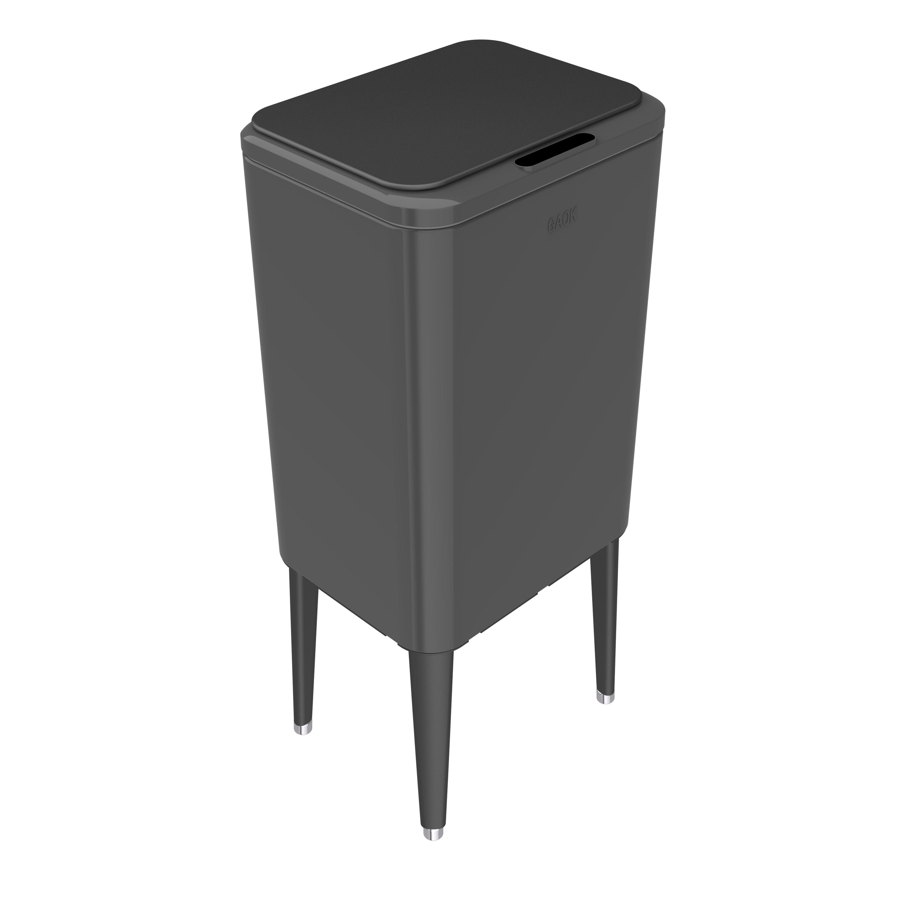 Rectangle Intelligent Trash Can Sensor Electric Self Sealing Motion Garbage Smart Touchless Dustbin Automatic Bin