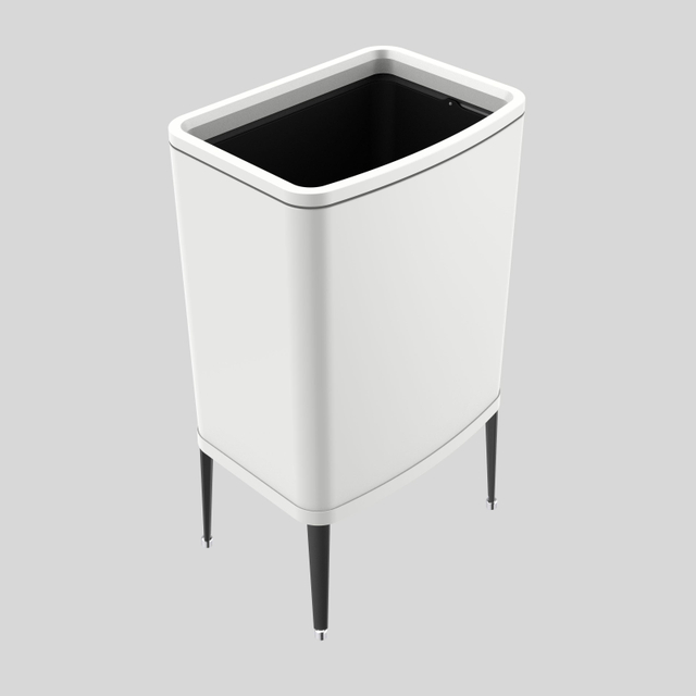 garbage bin for wholesales vacuum formed trash can/trash made in China metal press type garbage can stainless steel trash can 8858J