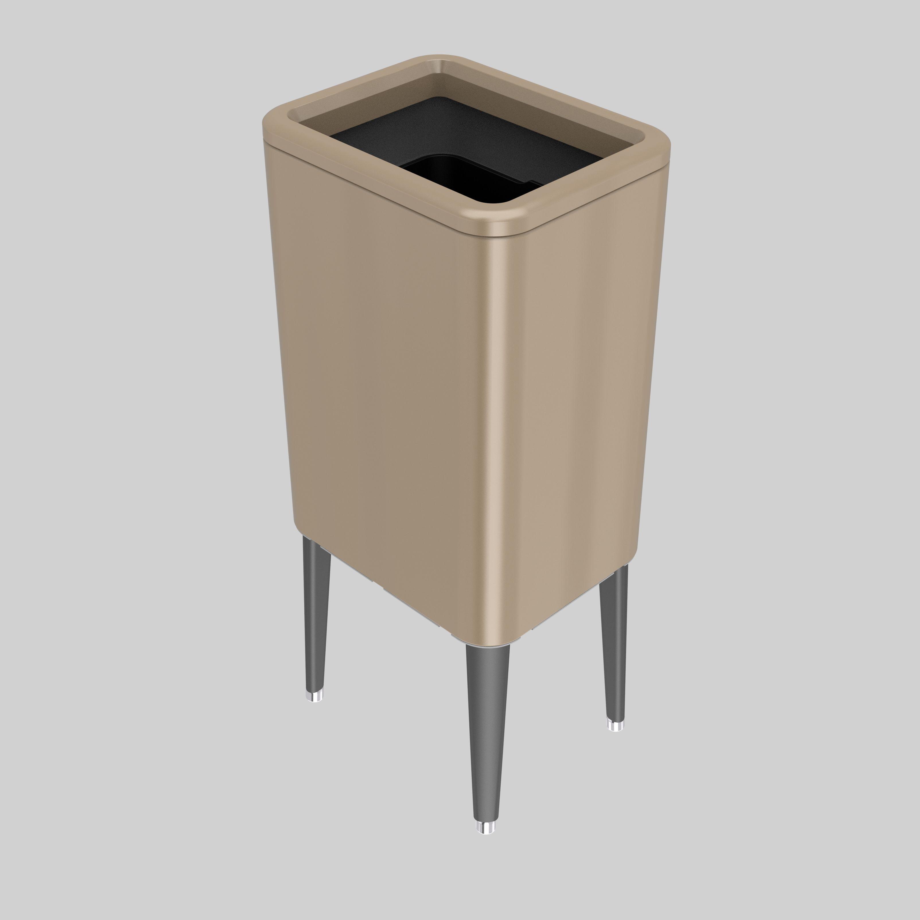 garbage bin for wholesales vacuum formed trash can/trash made in China metal press type garbage can