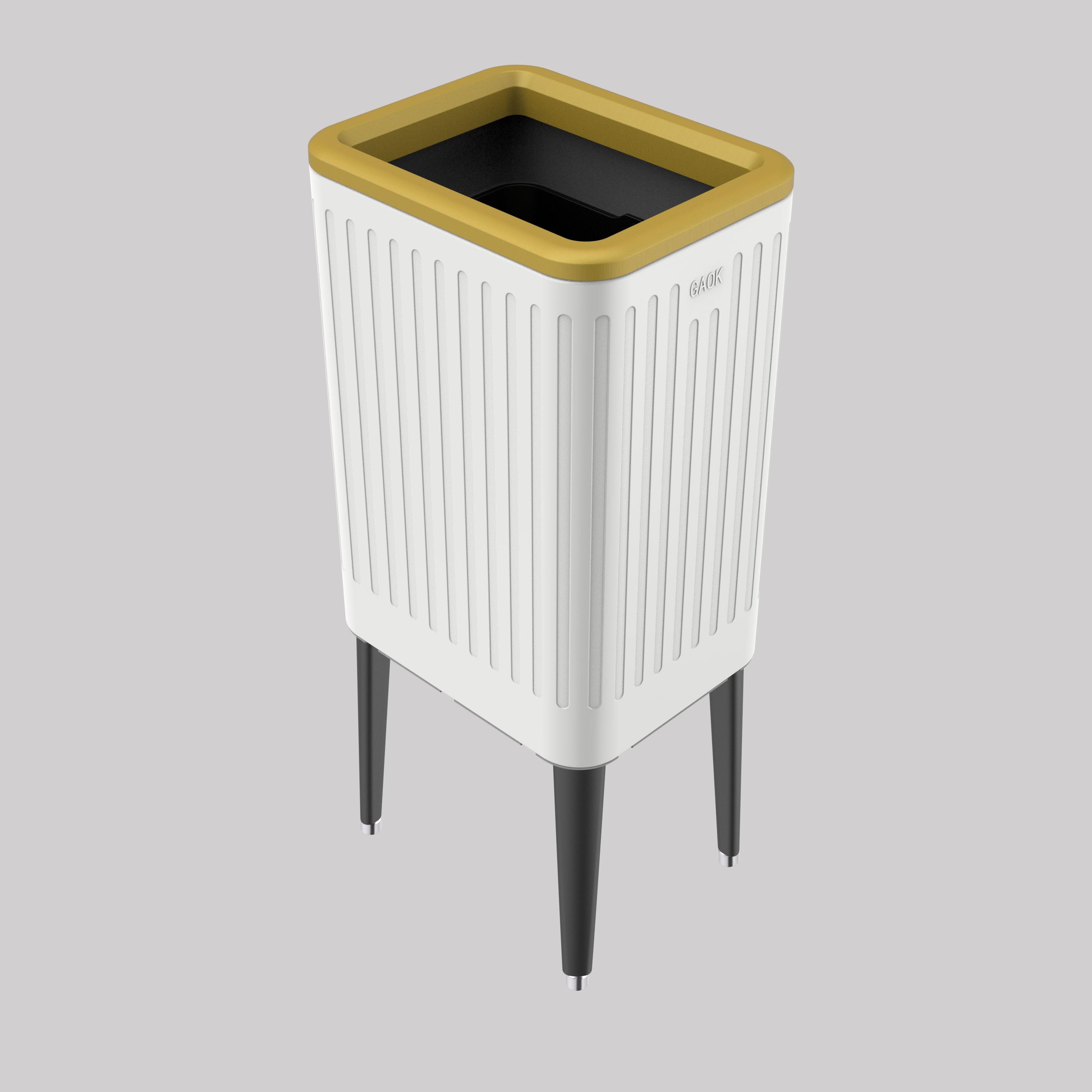 garbage bin for wholesales vacuum formed trash can/trash made in China metal press type garbage can