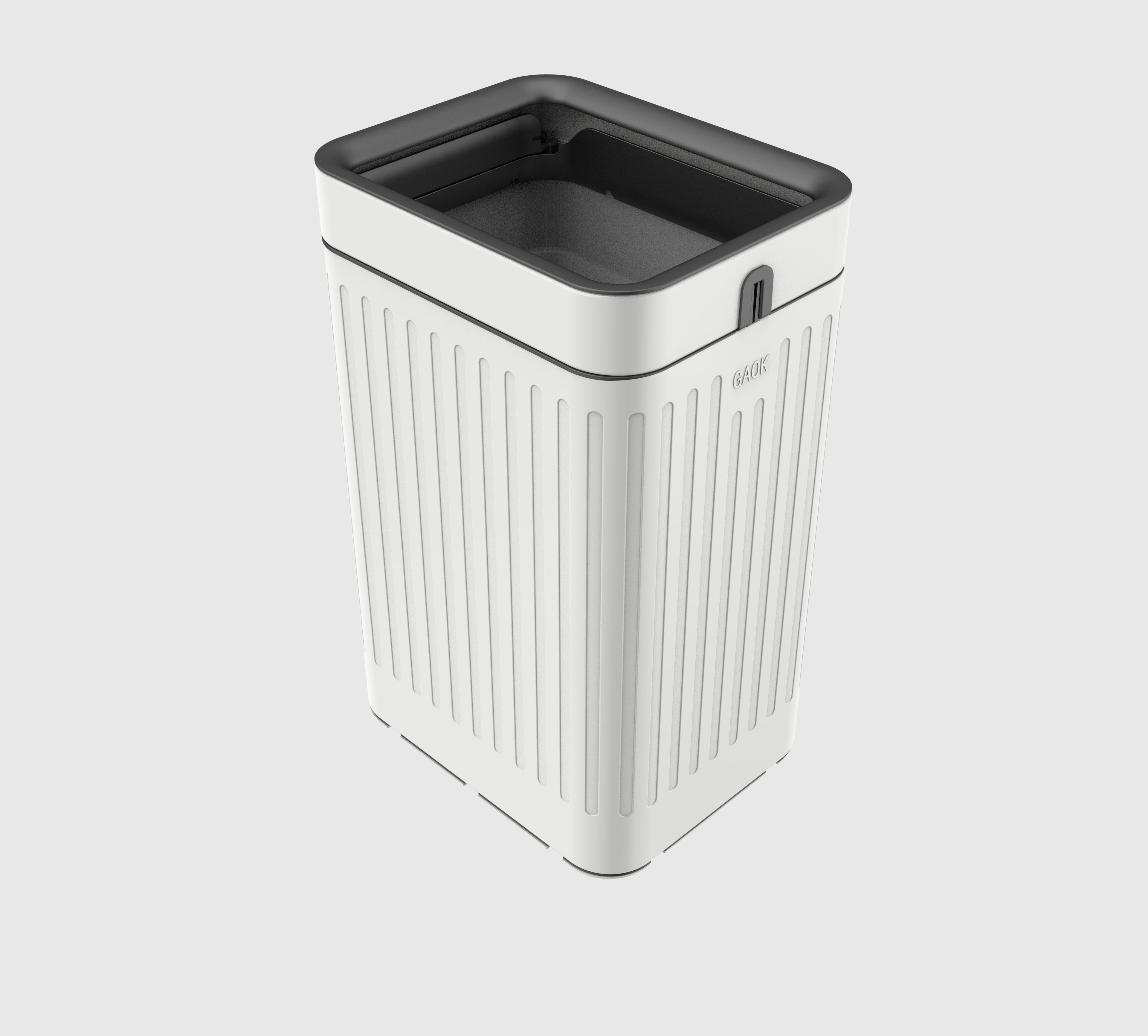 Luxury11/15/19L Lidless Garbage Bin Kitchen Garbage Tissue Under Desk and Narrow Space without lid stainless steel trash can