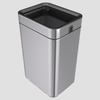 15/20/25/30/35L Lidless Luxury Garbage Bin Kitchen Garbage Adult Tissue Garbage Bin stainless steel trash can