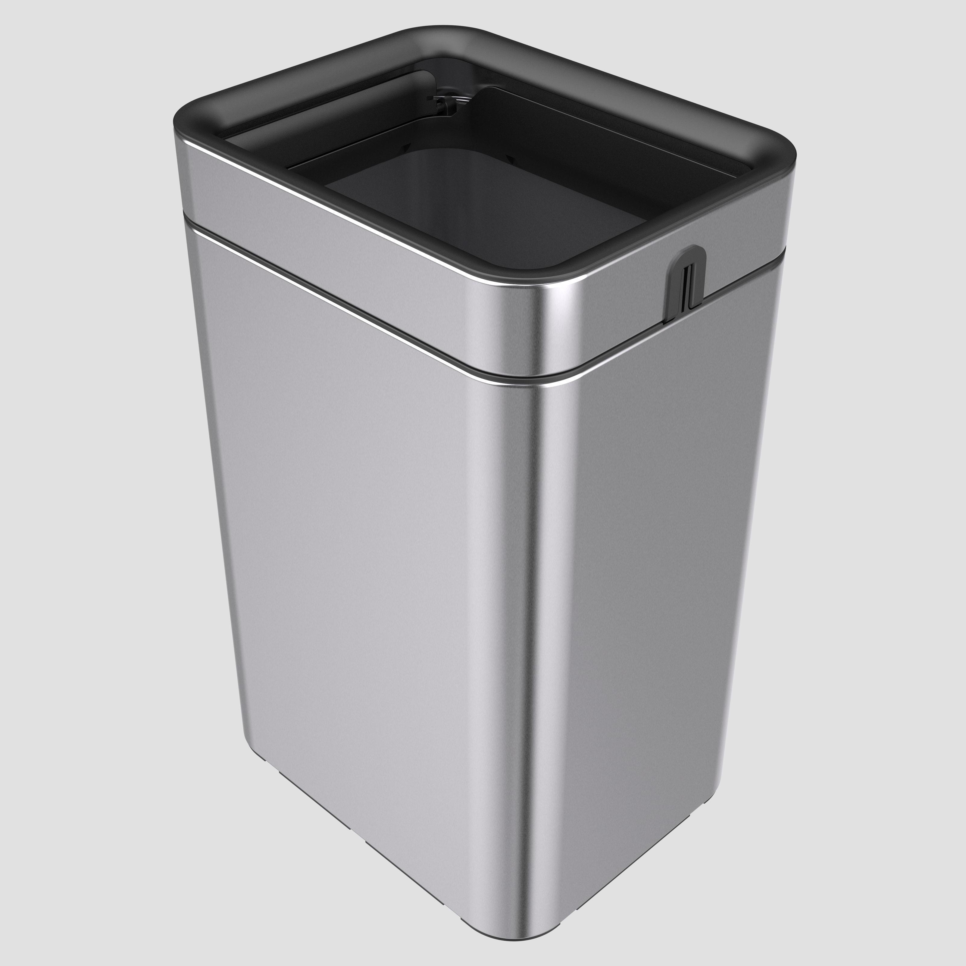 11/15/19L Lidless Luxury Garbage Bin Kitchen Garbage Adult Tissue Garbage Bin stainless steel trash can