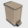 6L Design Slim stainless steel trash can with Step Pedal Easy-Close Lid Removable Liner Narrow Wastebasket foot pedal trash can