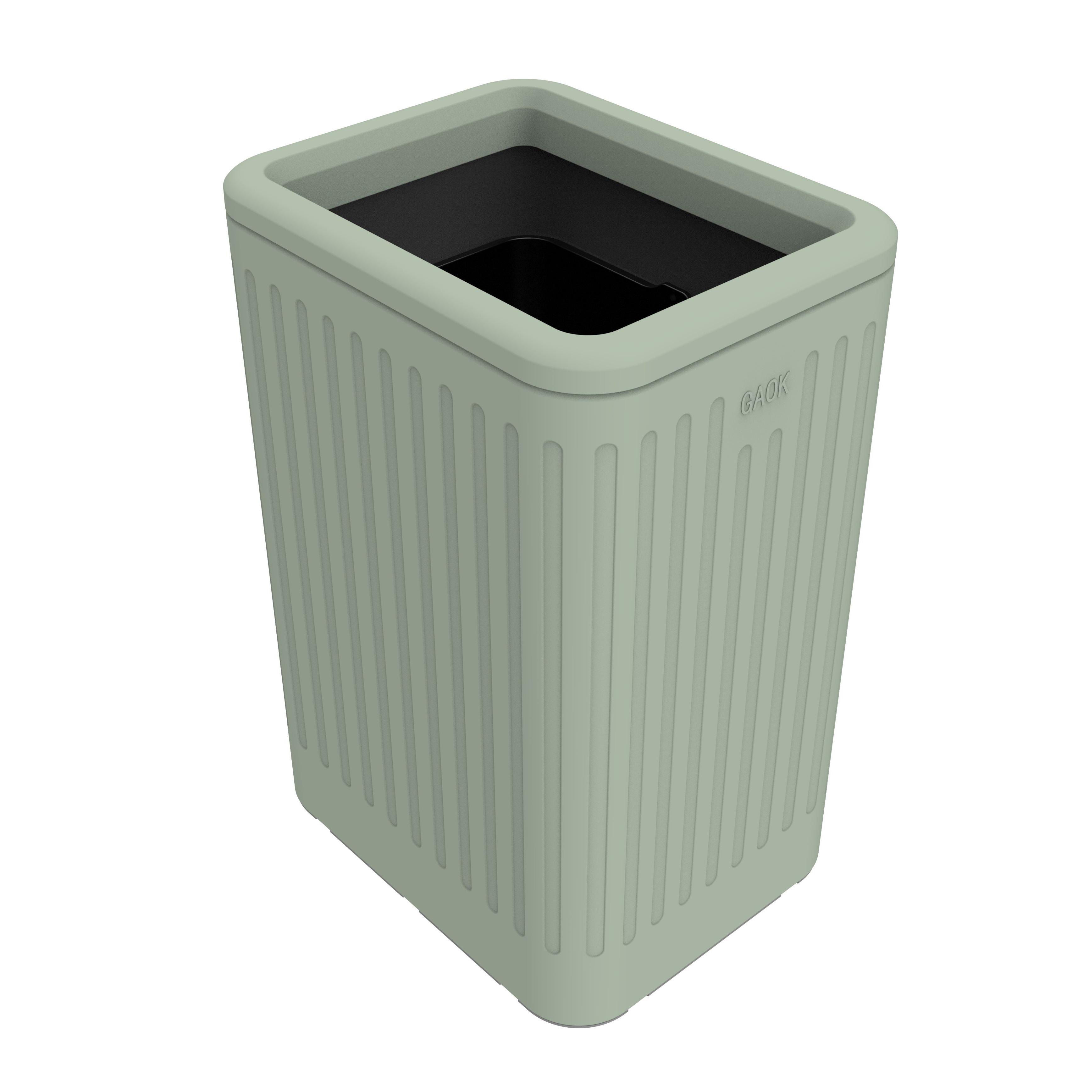 garbage bin for wholesales vacuum formed trash can/trash made in China metal press type garbage can stainless steel trash can