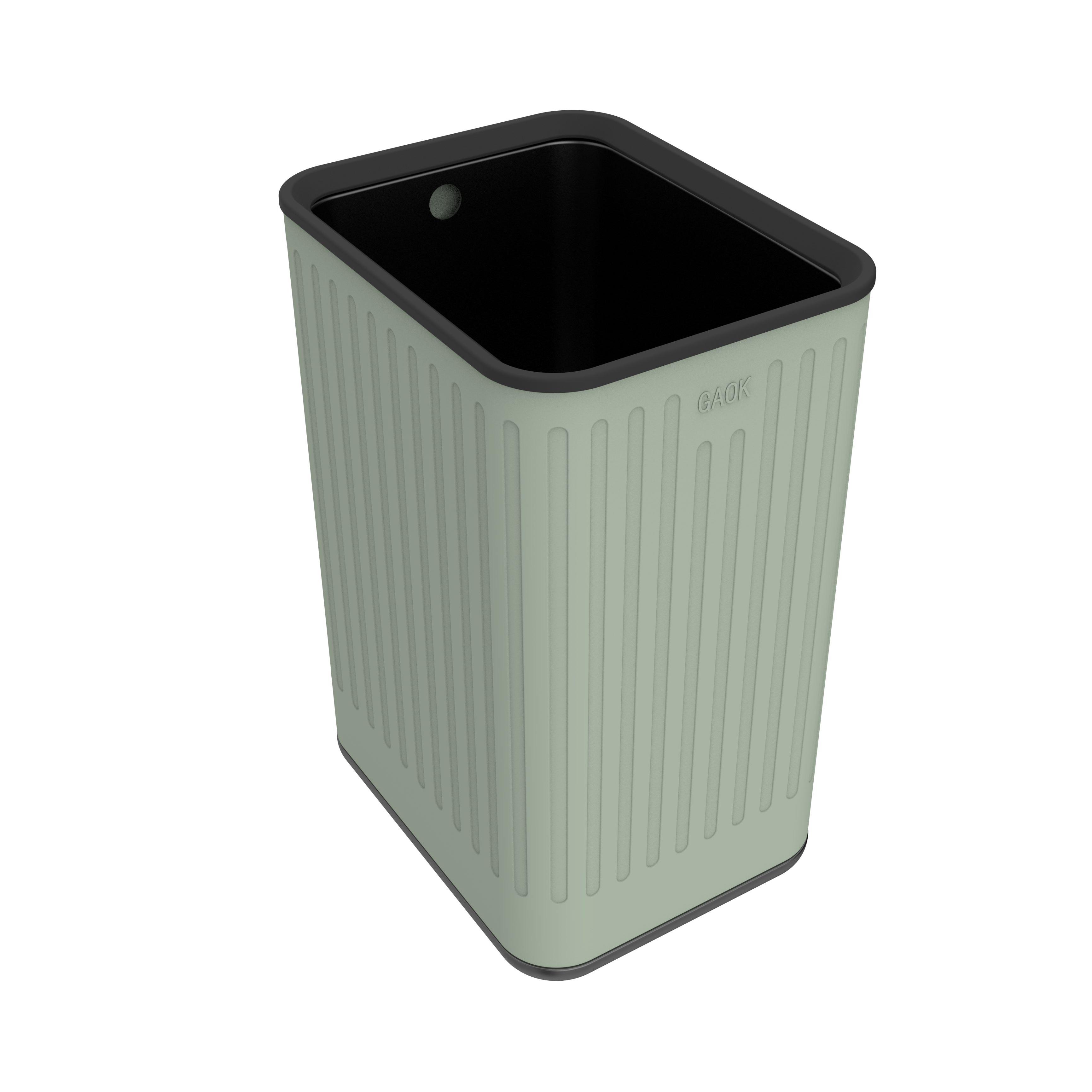 11L/13L garbage bin for wholesales vacuum formed trash can/trash made in China metal press type stainless steel trash can