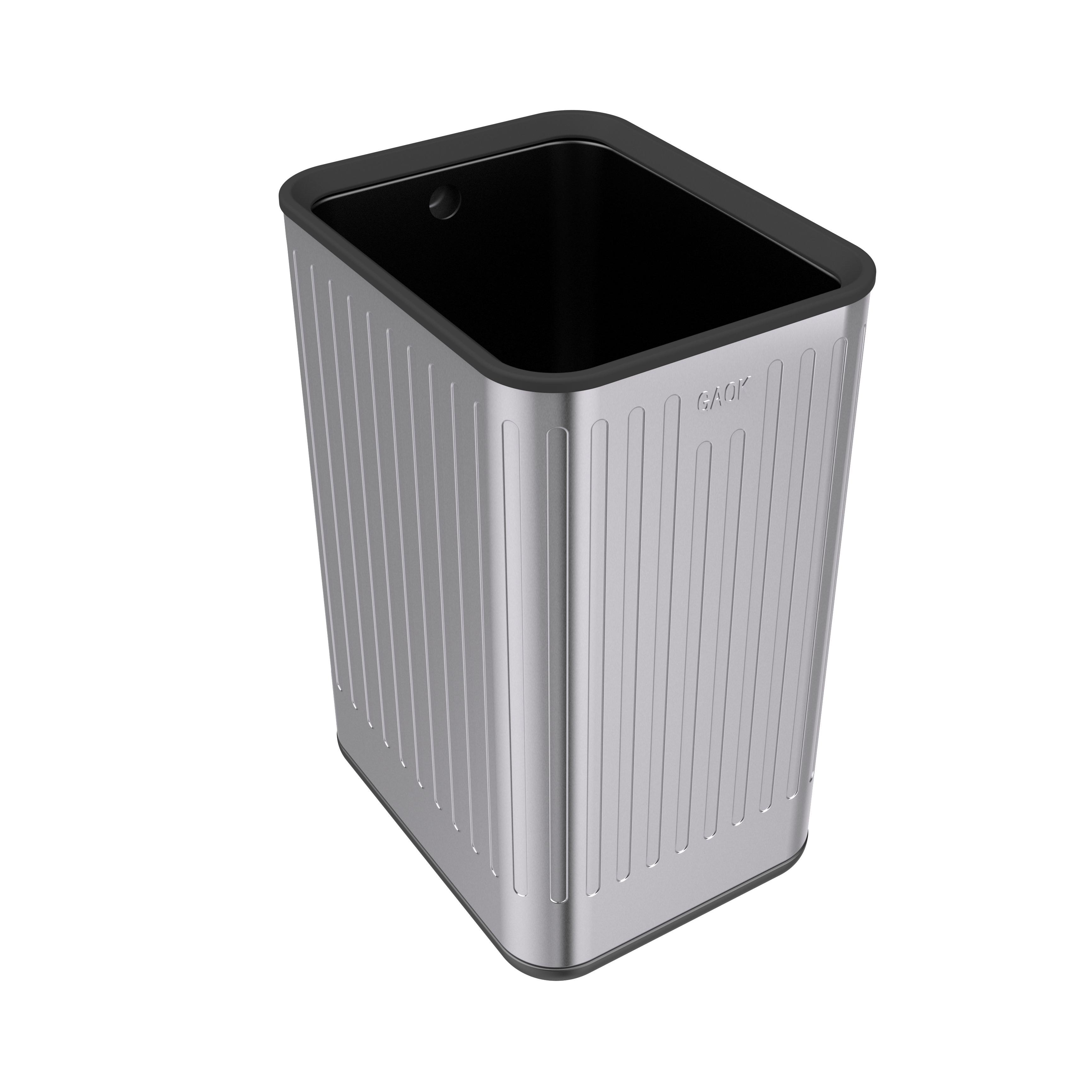 11L/13L garbage bin for wholesales vacuum formed trash can/trash made in China metal press type stainless steel trash can