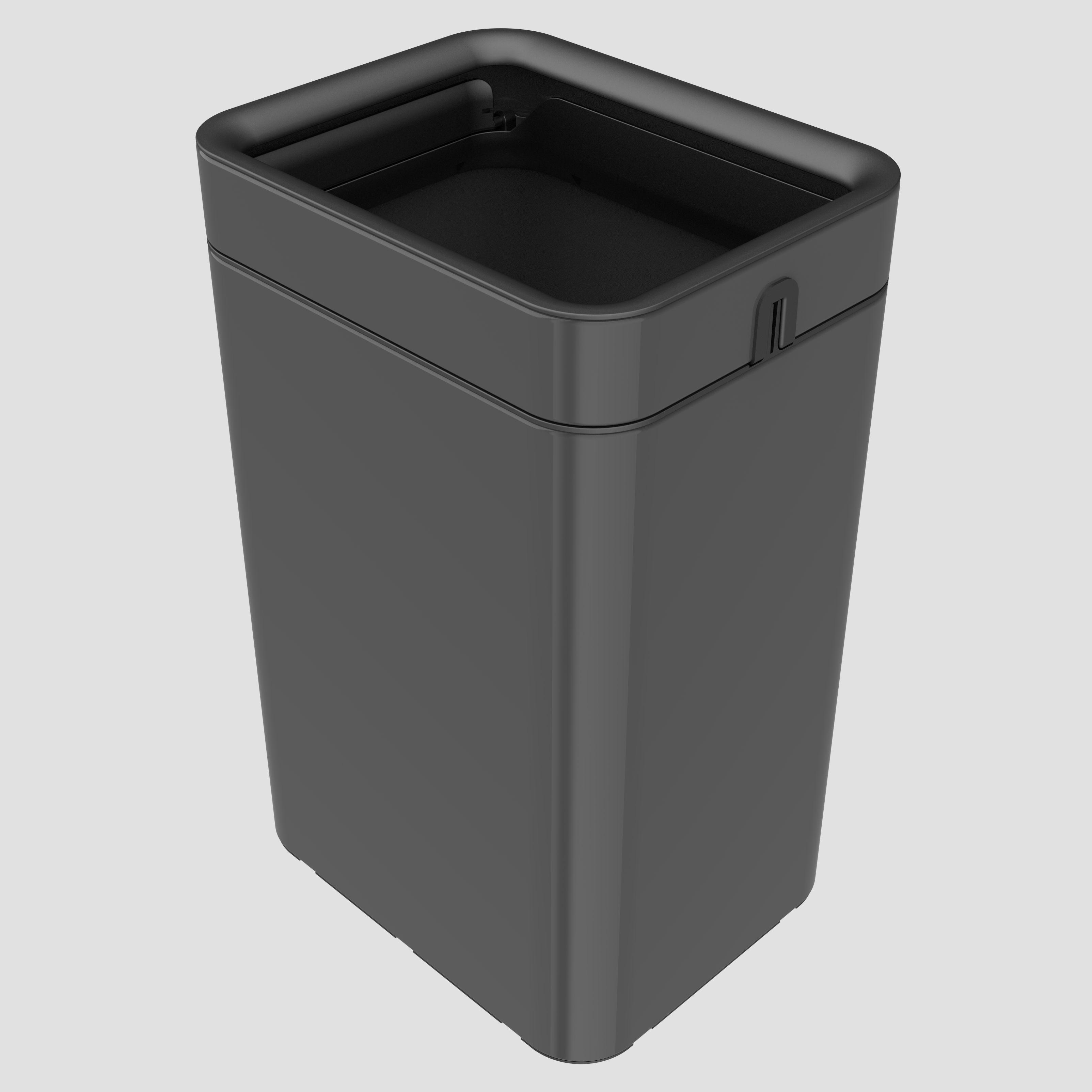 11/15/19L Lidless Luxury Garbage Bin Kitchen Garbage Adult Tissue Garbage Bin stainless steel trash can