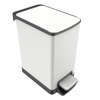6L Design Slim stainless steel trash can with Step Pedal Easy-Close Lid Removable Liner Narrow Wastebasket foot pedal trash can
