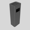 stainless steel trash can Ashtray Commercial Hall Hotel Corridor Smoke Extinguishing Elevator Mouth Ashtray Vertical Indoor 灭烟款8808-20L