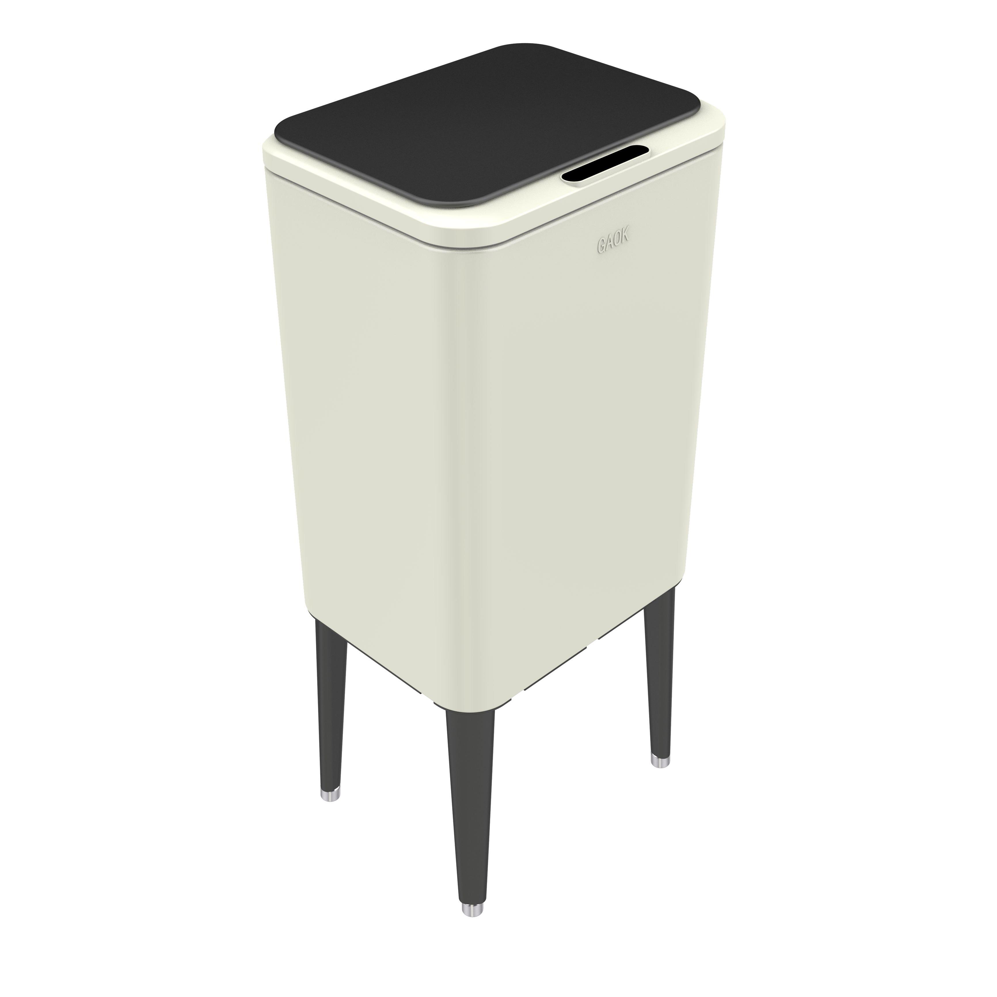 Rectangle Intelligent Trash Can Sensor Electric Self Sealing Motion Garbage Smart Touchless Dustbin Automatic Bin