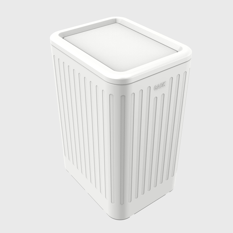 Chinese factory 9L Stainless Steel Shake the lid recycling bin/ trash cans of iron made in China garbage can