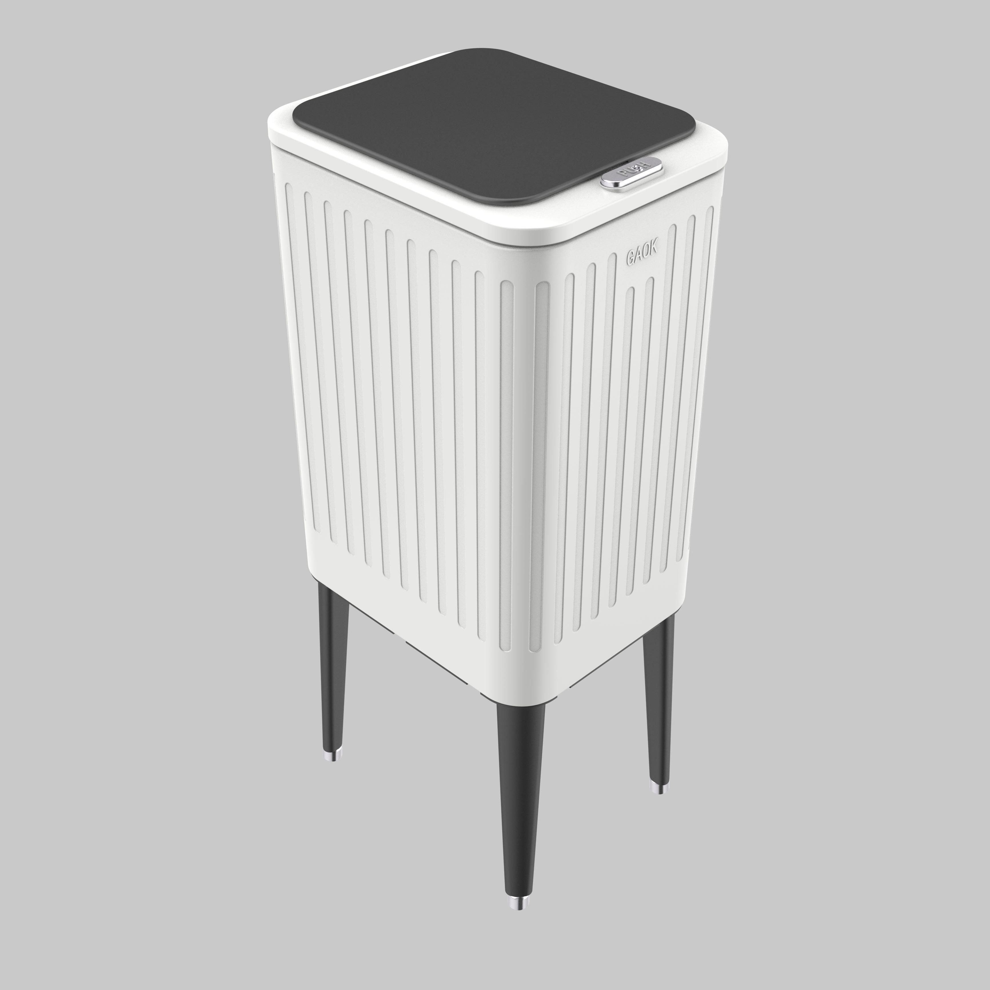 garbage bin for wholesales vacuum formed trash can/trash made in China metal press type garbage can stainless steel trash can