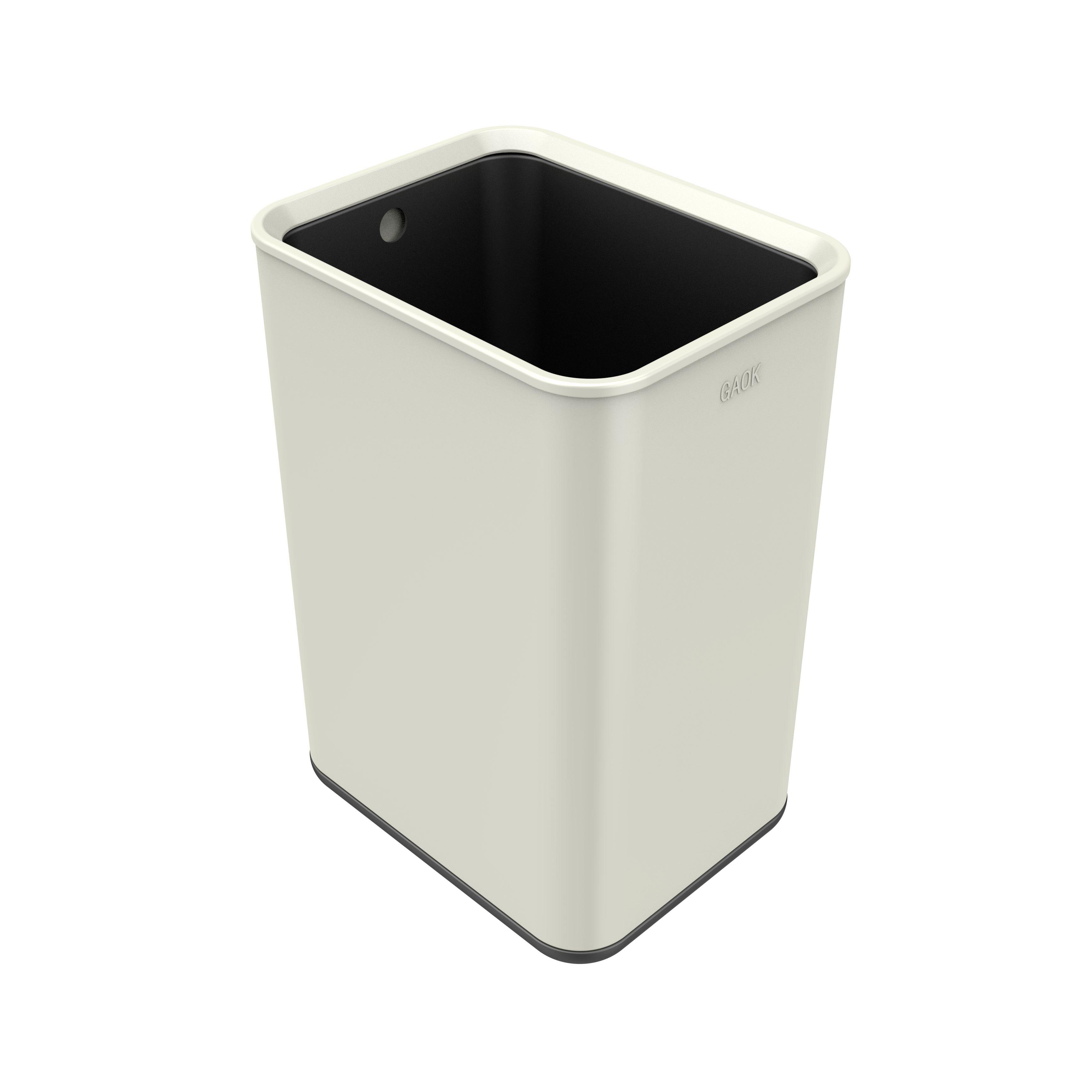 Recyclable Bin Stainless Steel 8L Silver Style Storage Packing Color Bucket Feature Eco Material