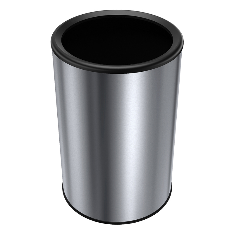 Indoor garbage bin Commercial indoor garbage tissue Hotel open trash bin Lidless trash bin stainless steel trash can