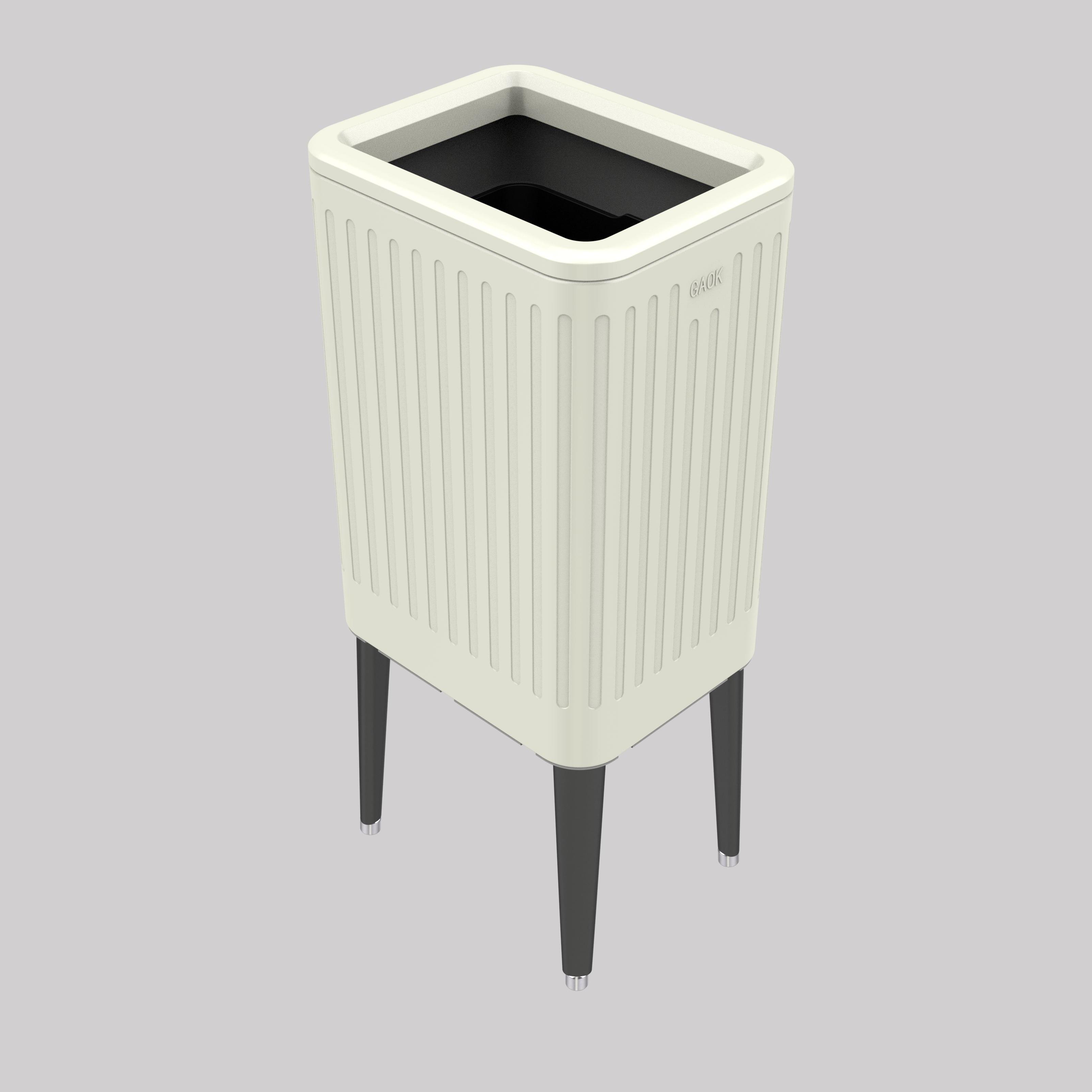 garbage bin for wholesales vacuum formed trash can/trash made in China metal press type garbage can