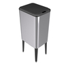 High quality metal step trash can 6L stainless steel foot pedal standard dust bin Elevating stainless steel trash can