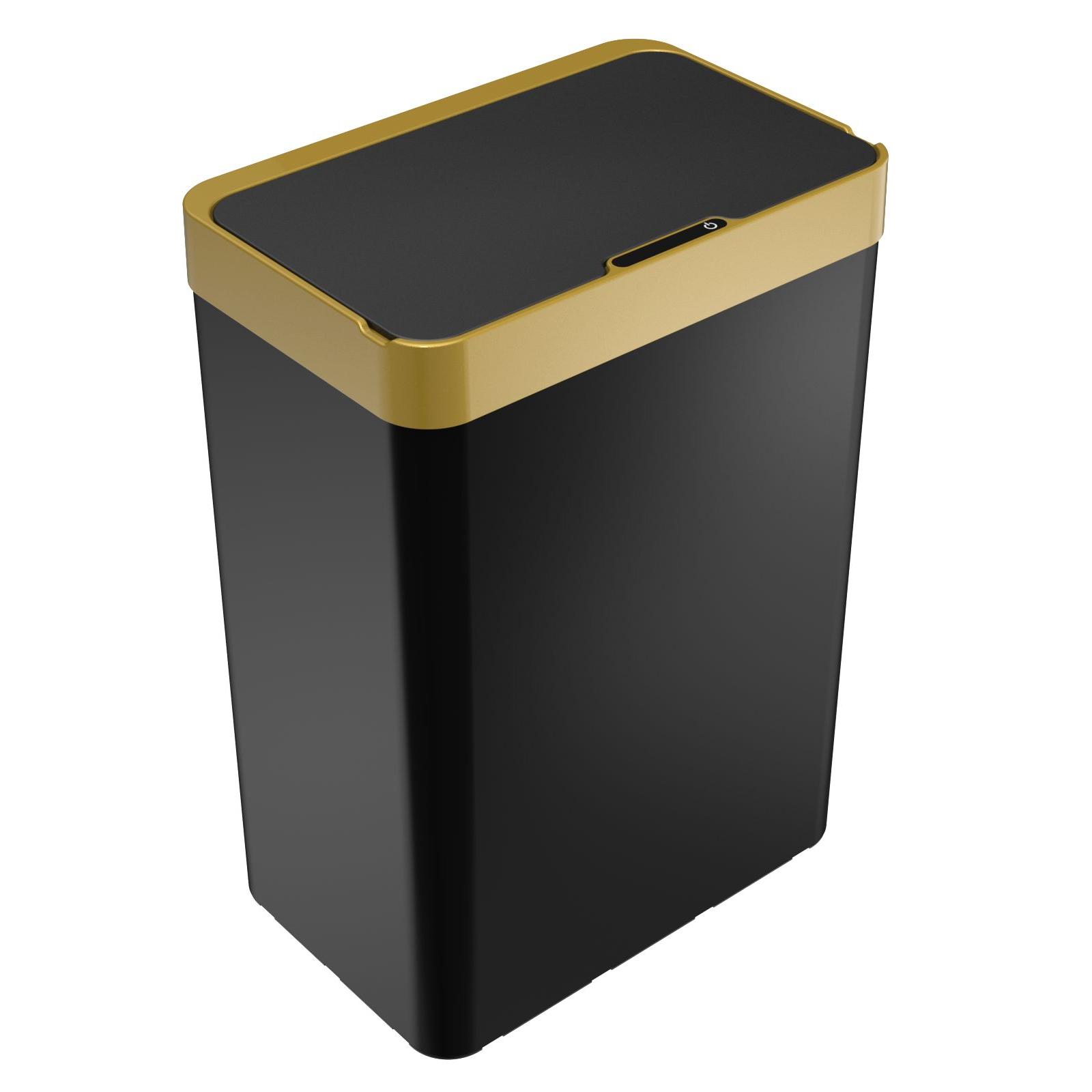 18/24/30/40L Touchless Sensor Trash Can Rectangle Garbage Bin Perfect for Home Kitchen stainless steel trash can 