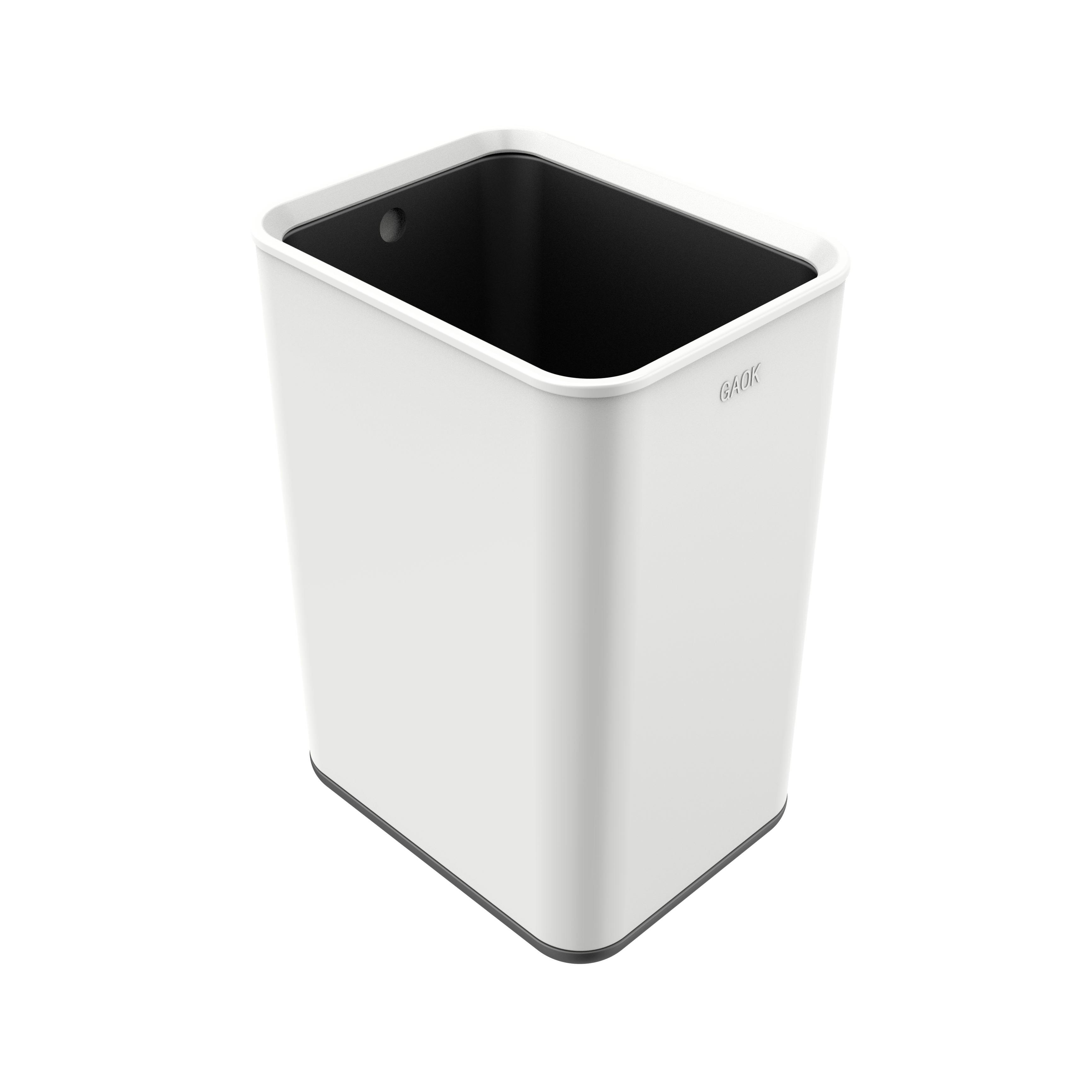 Recyclable Bin Stainless Steel 8L Silver Style Storage Packing Color Bucket Feature Eco Material