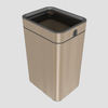 15/20/25/30/35L Lidless Luxury Garbage Bin Kitchen Garbage Adult Tissue Garbage Bin stainless steel trash can