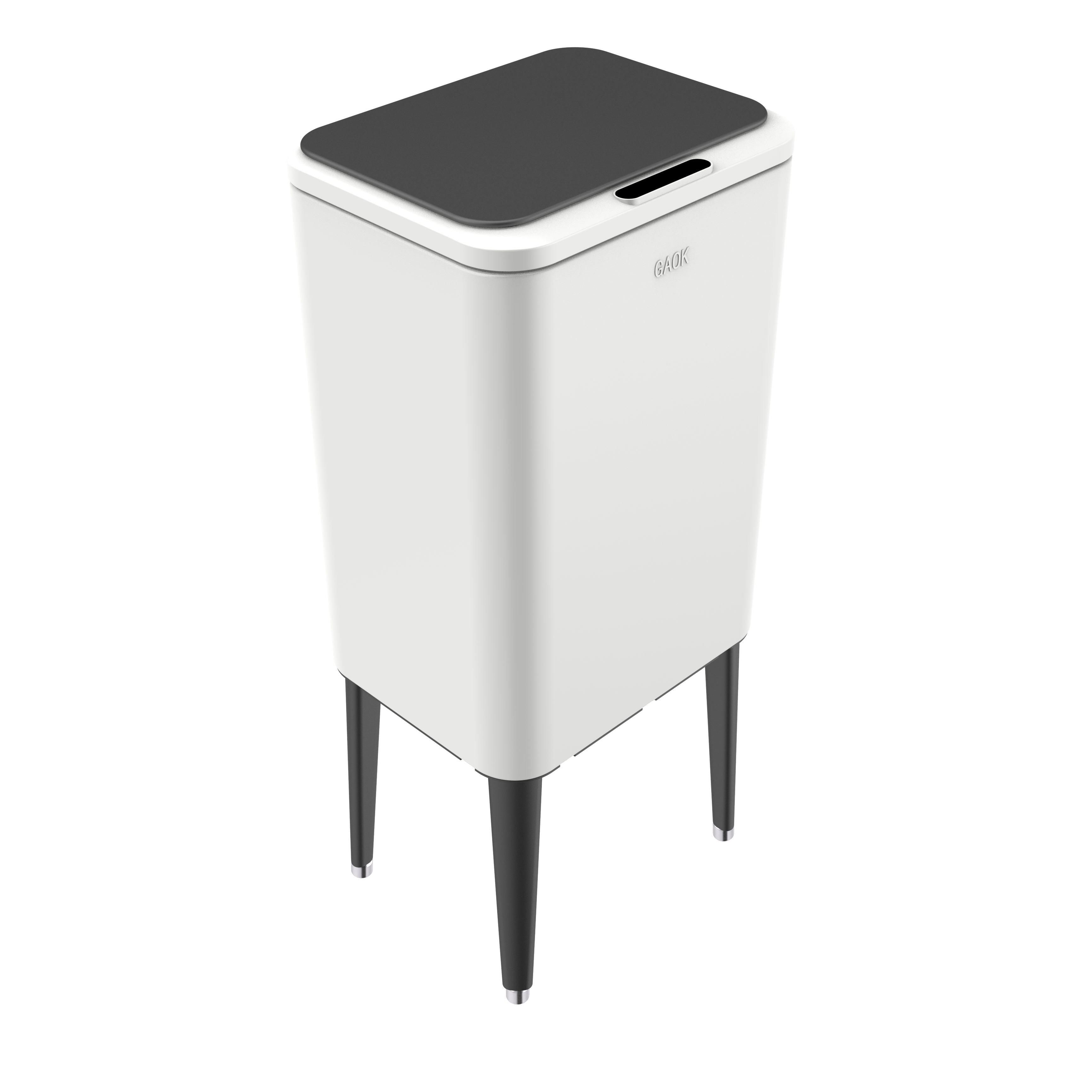 Rectangle Intelligent Trash Can Sensor Electric Self Sealing Motion Garbage Smart Touchless Dustbin Automatic Bin