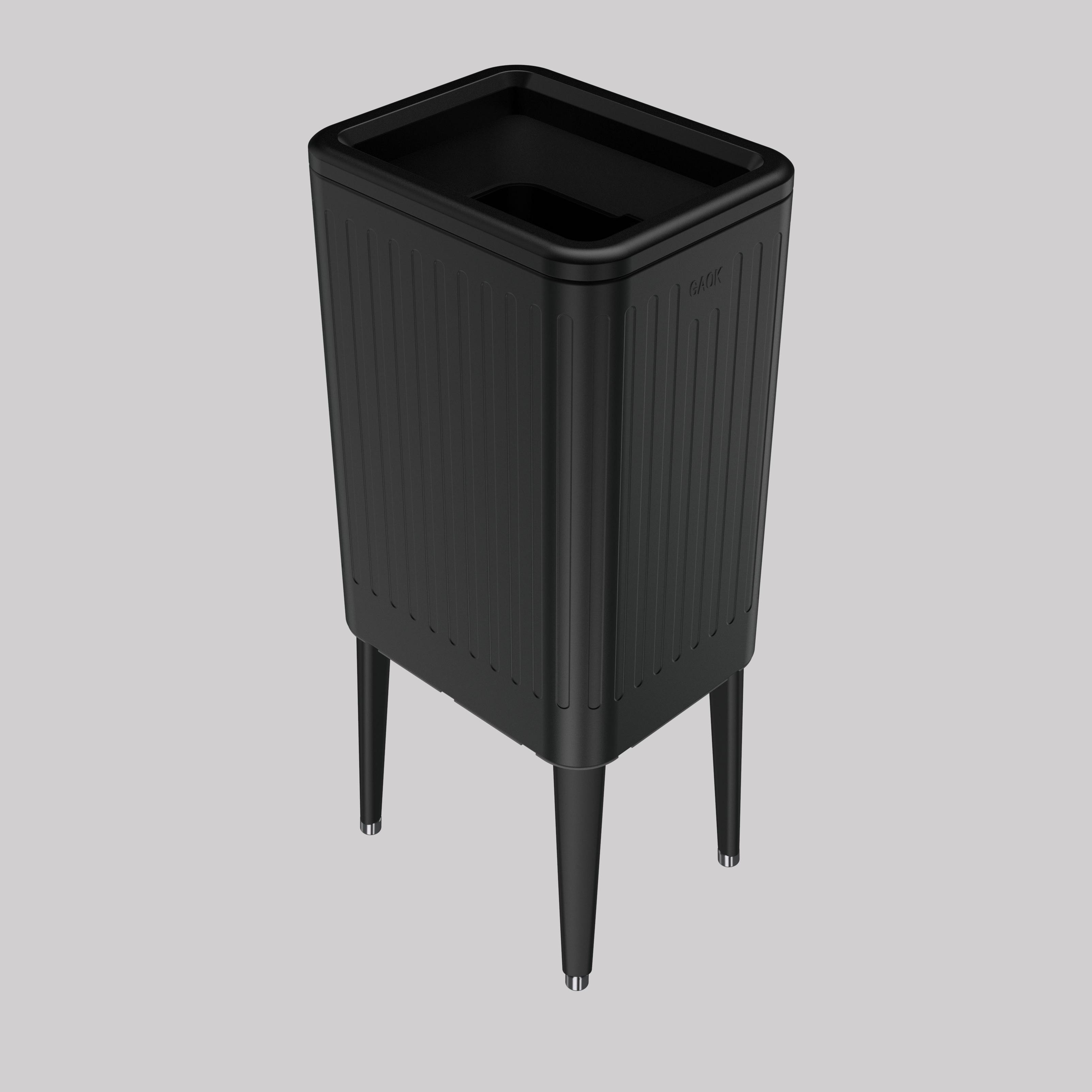 garbage bin for wholesales vacuum formed trash can/trash made in China metal press type garbage can