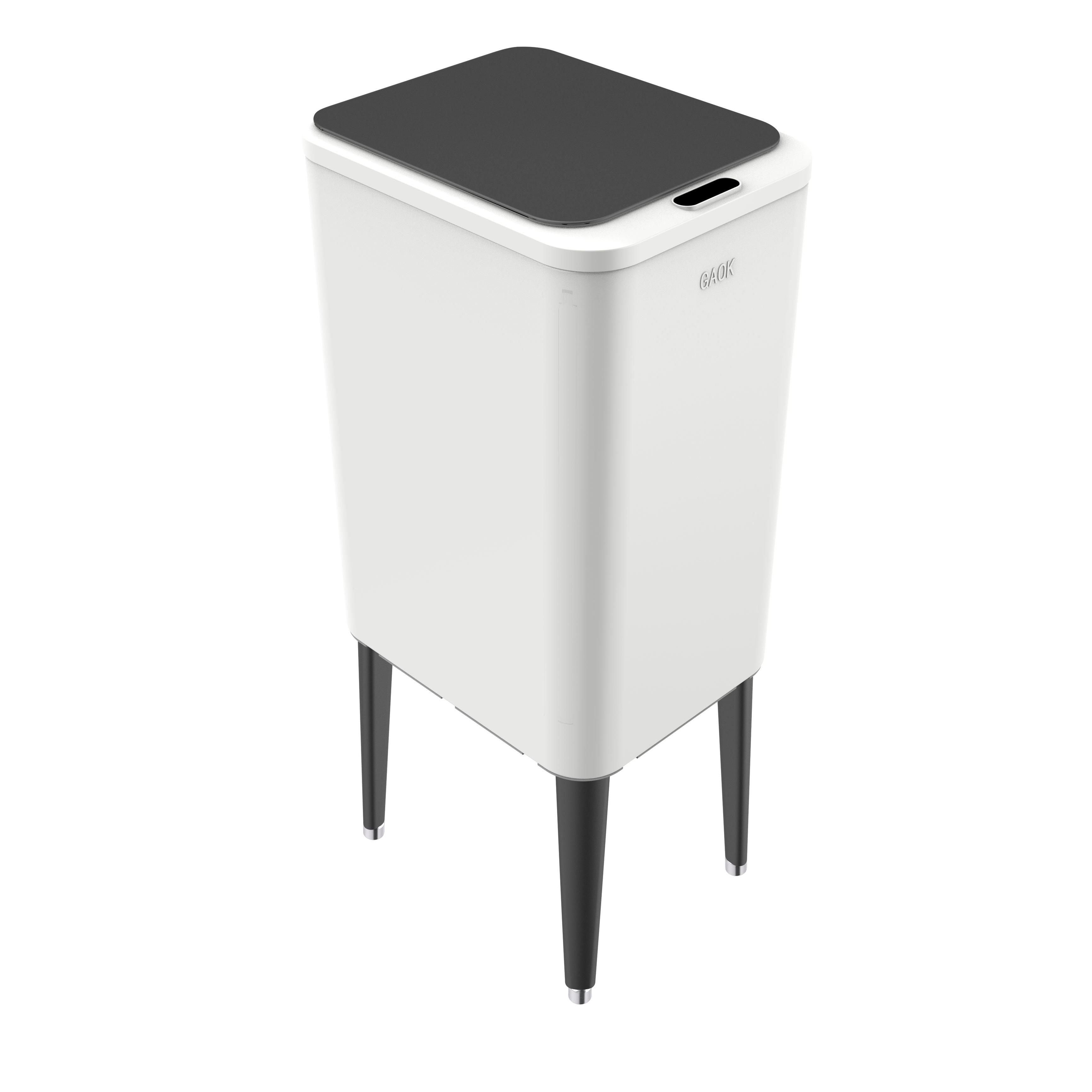 High quality metal step trash can 6L stainless steel foot pedal standard dust bin Elevating stainless steel trash can