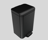 LUXURY 9/12L Factory direct sales foot operated Easy-Close Lid Removable Liner - Narrow Wastebasket stainless steel trash can