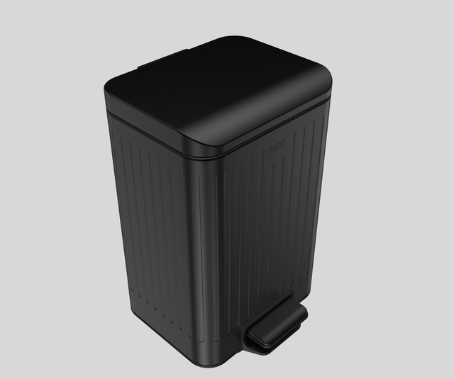 LUXURY 9/12L Factory direct sales foot operated Easy-Close Lid Removable Liner - Narrow Wastebasket stainless steel trash can