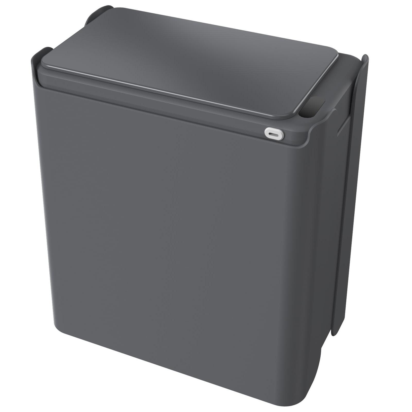 2024 8L Automatic Bathroom Trash Can with Lid Small Slim Electric for Bedroom Living Room Office Black ABS Touchless Trash Can