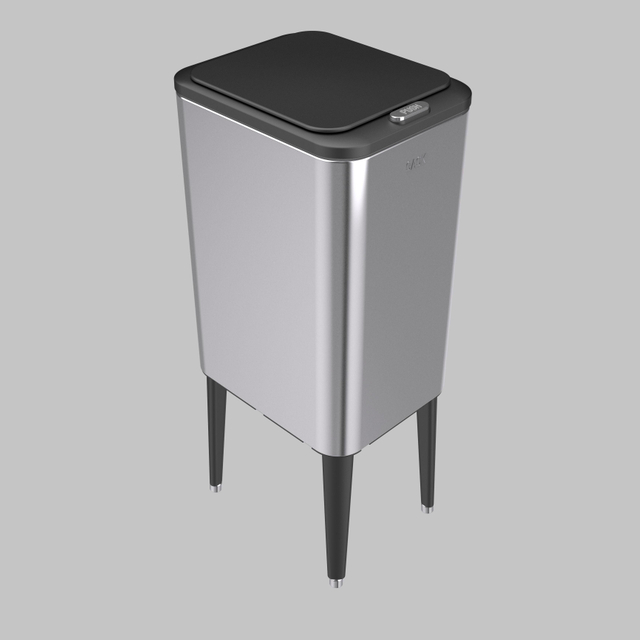 garbage bin for wholesales vacuum formed trash can/trash made in China metal press type garbage can stainless steel trash can 5508J