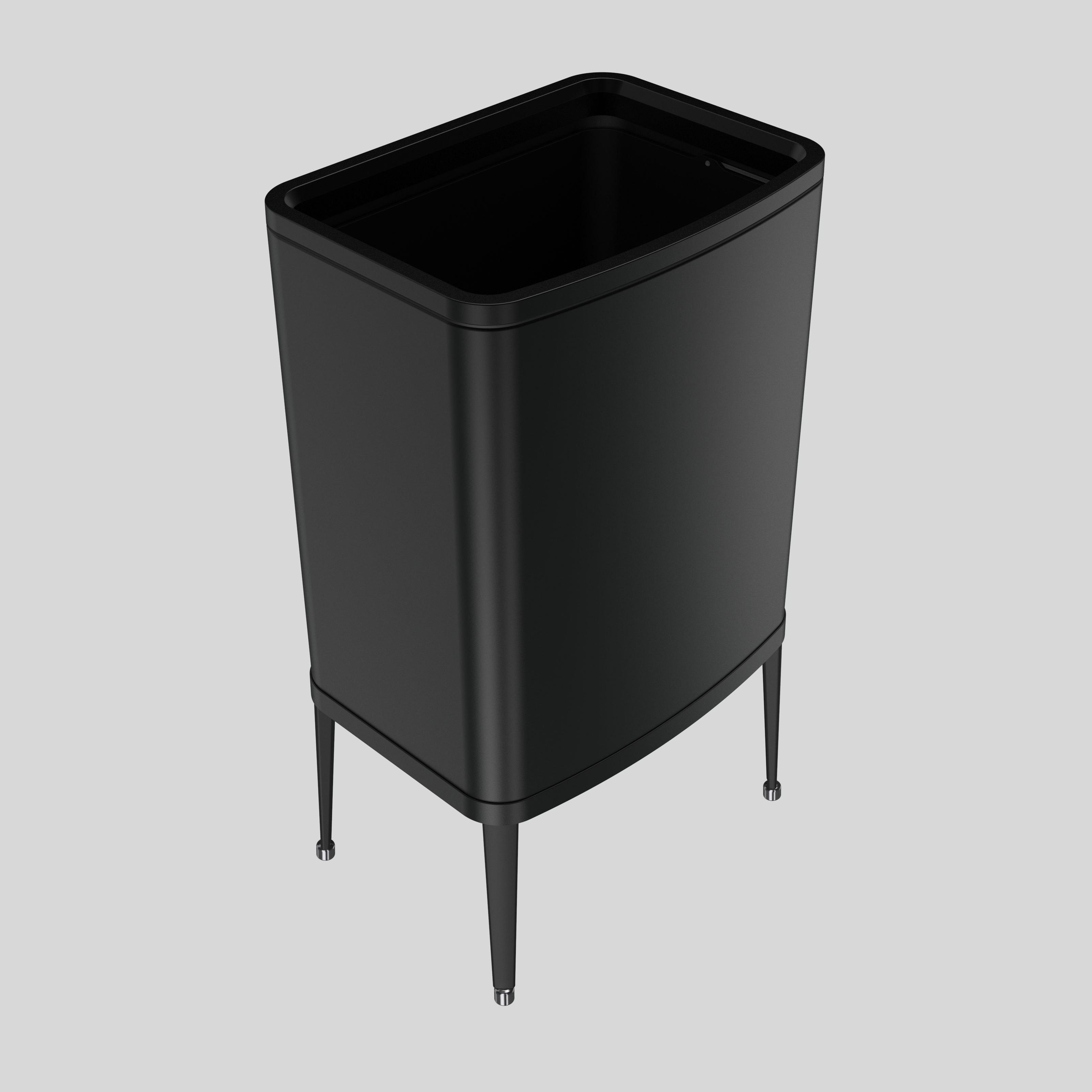 garbage bin for wholesales vacuum formed trash can/trash made in China metal press type garbage can stainless steel trash can 8858J