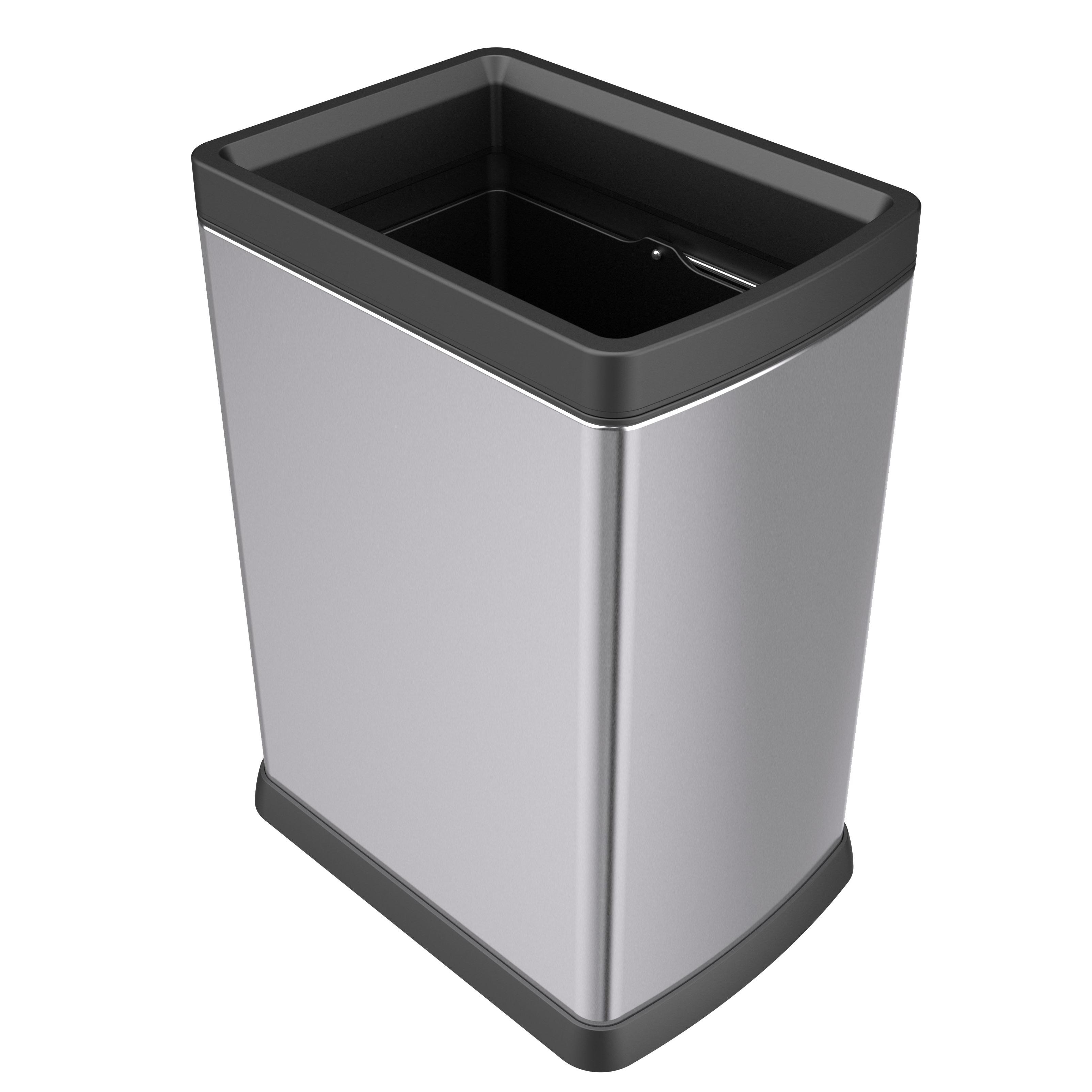 Dirty clothes basket without cover commercial waste bin Bathroom trash can Anti- Fingerfprint stainless steel trash can