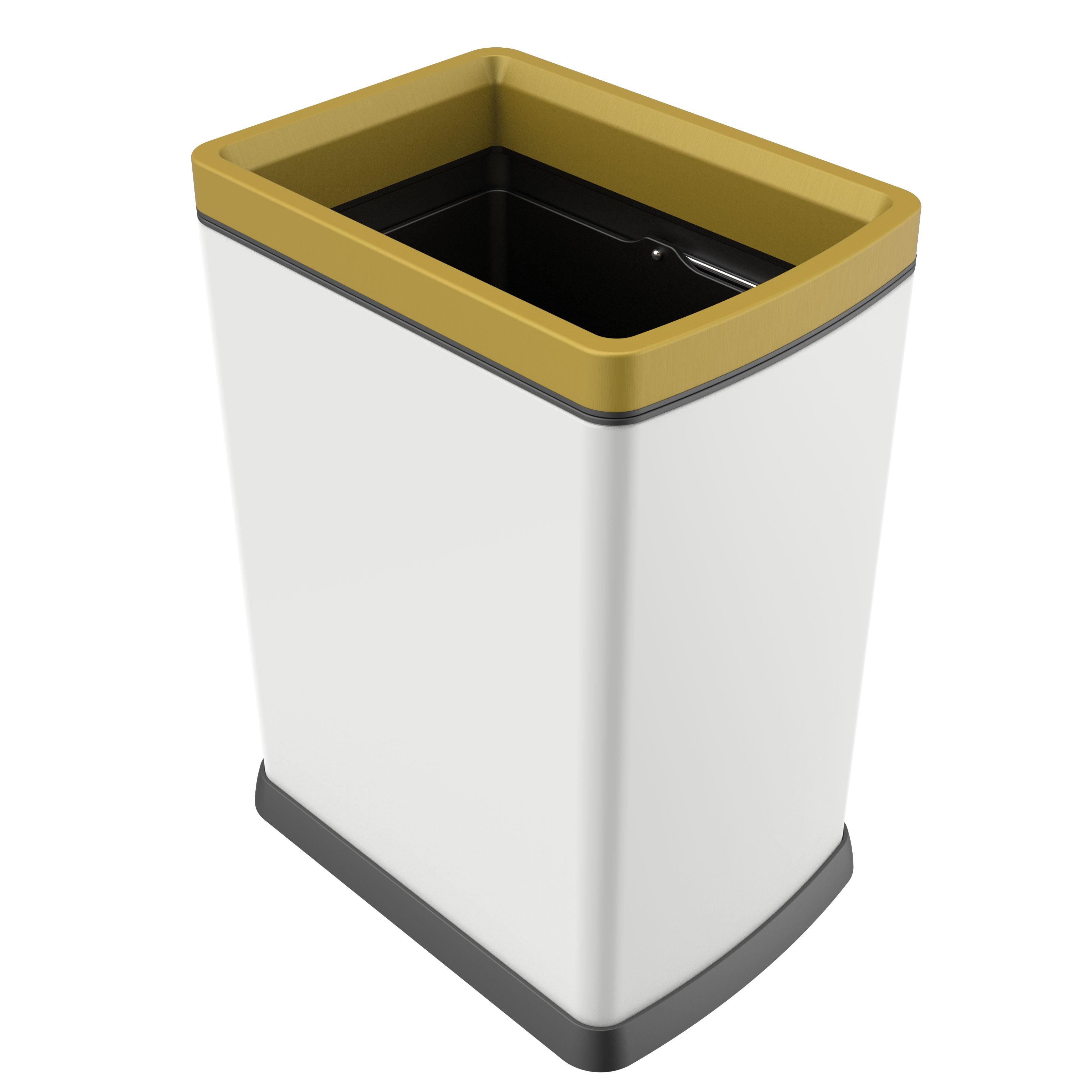 Dirty clothes basket without cover commercial waste bin Bathroom trash can Anti- Fingerfprint stainless steel trash can