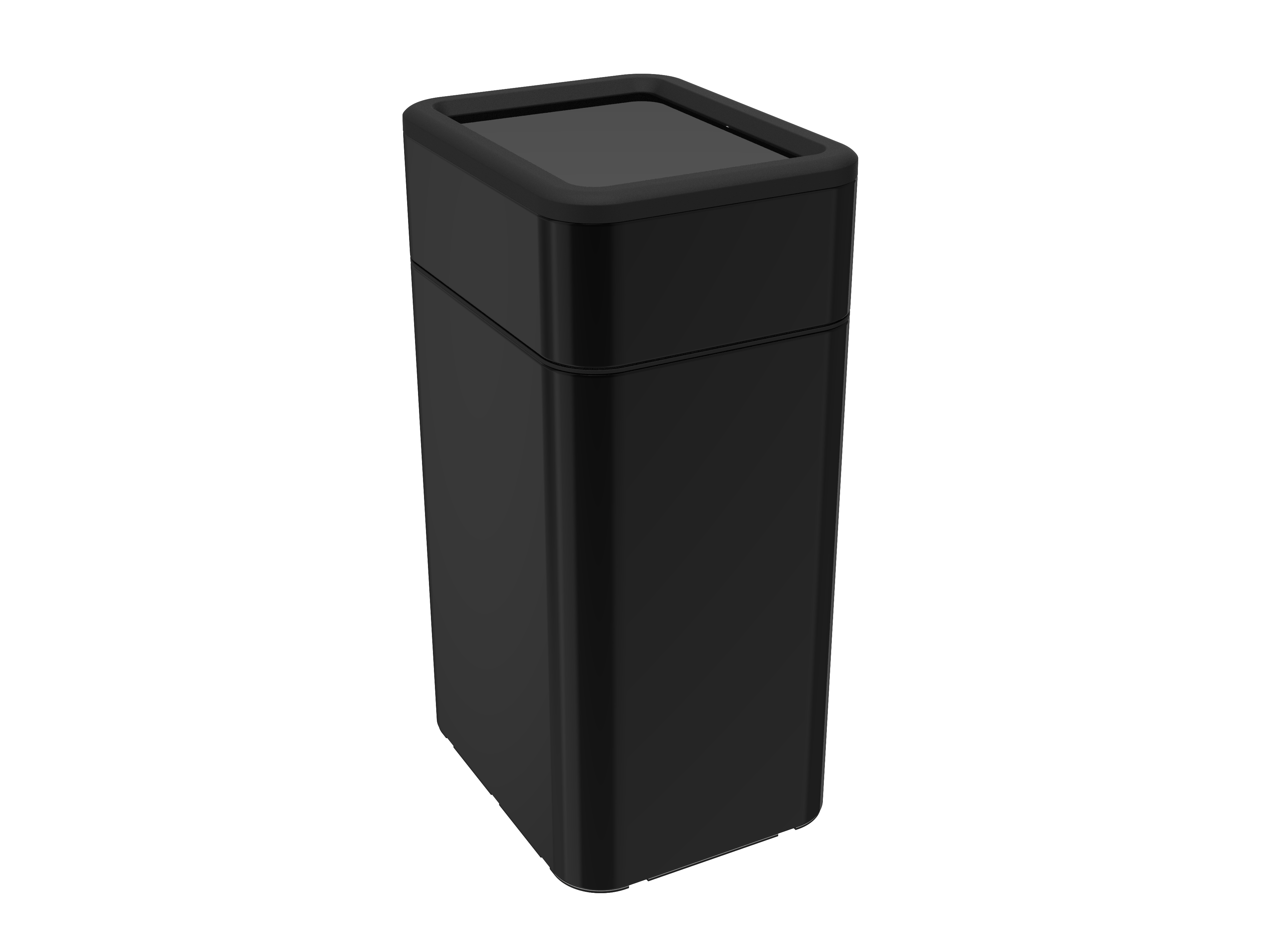 Chinese factory 9L stainless steel trash can Shake the lid recycling bin/ trash cans of iron made in China garbage can 9909