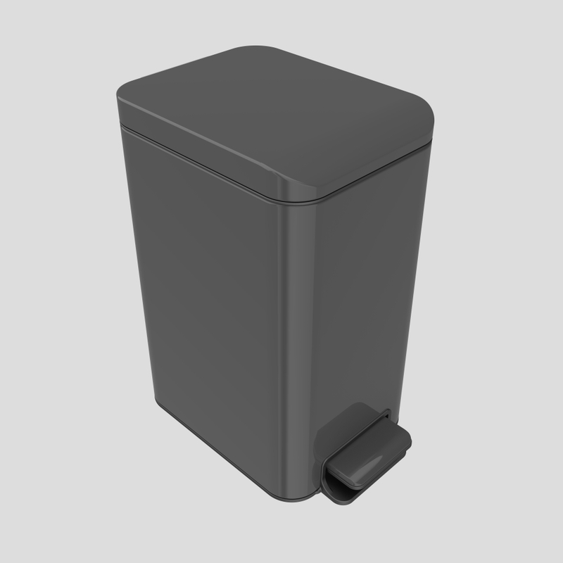 Hot sales Space-Efficient Fits Under Desk and Narrow Spaces in Commercial Office Kitchen pedal stainless steel trash can