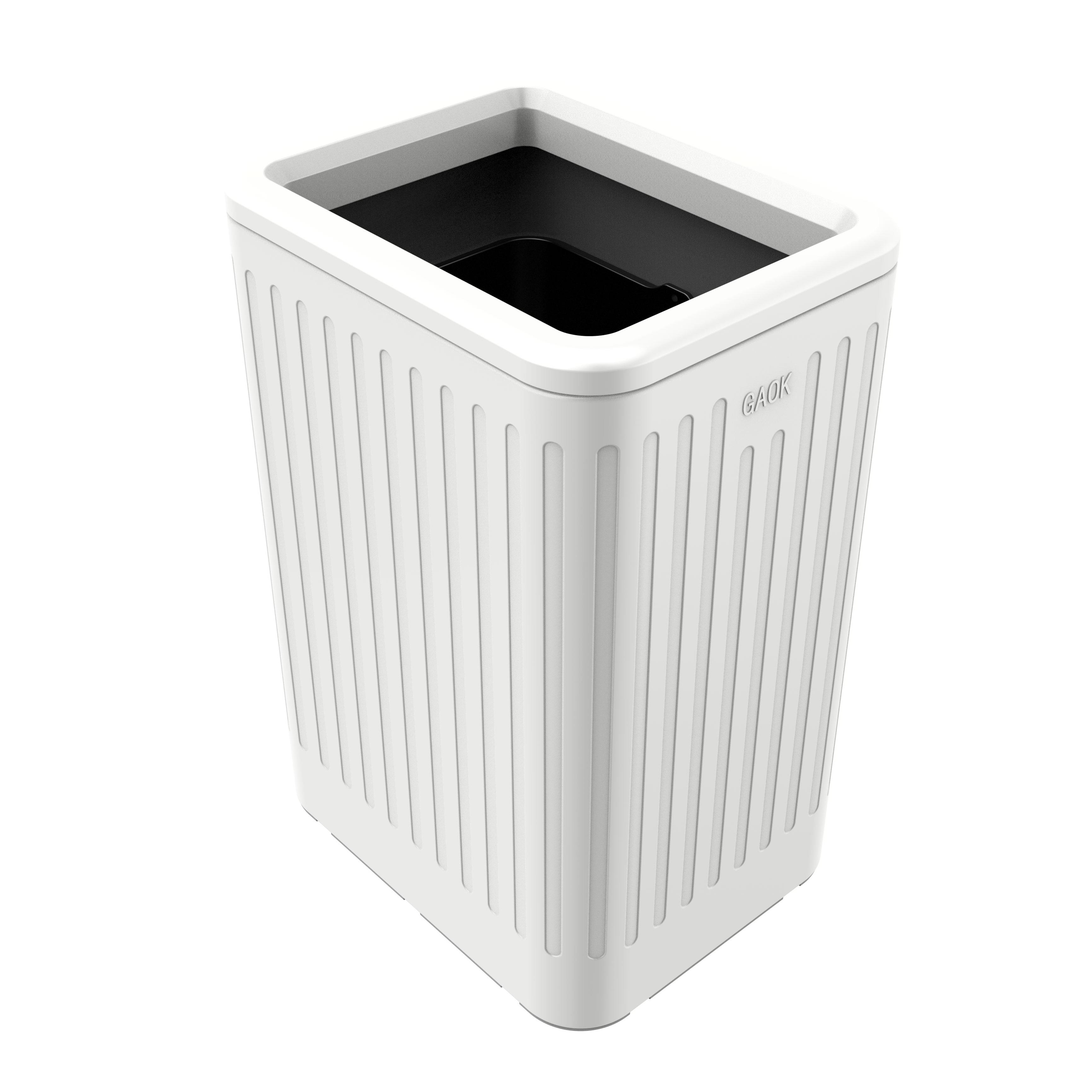 garbage bin for wholesales vacuum formed trash can/trash made in China metal press type garbage can stainless steel trash can