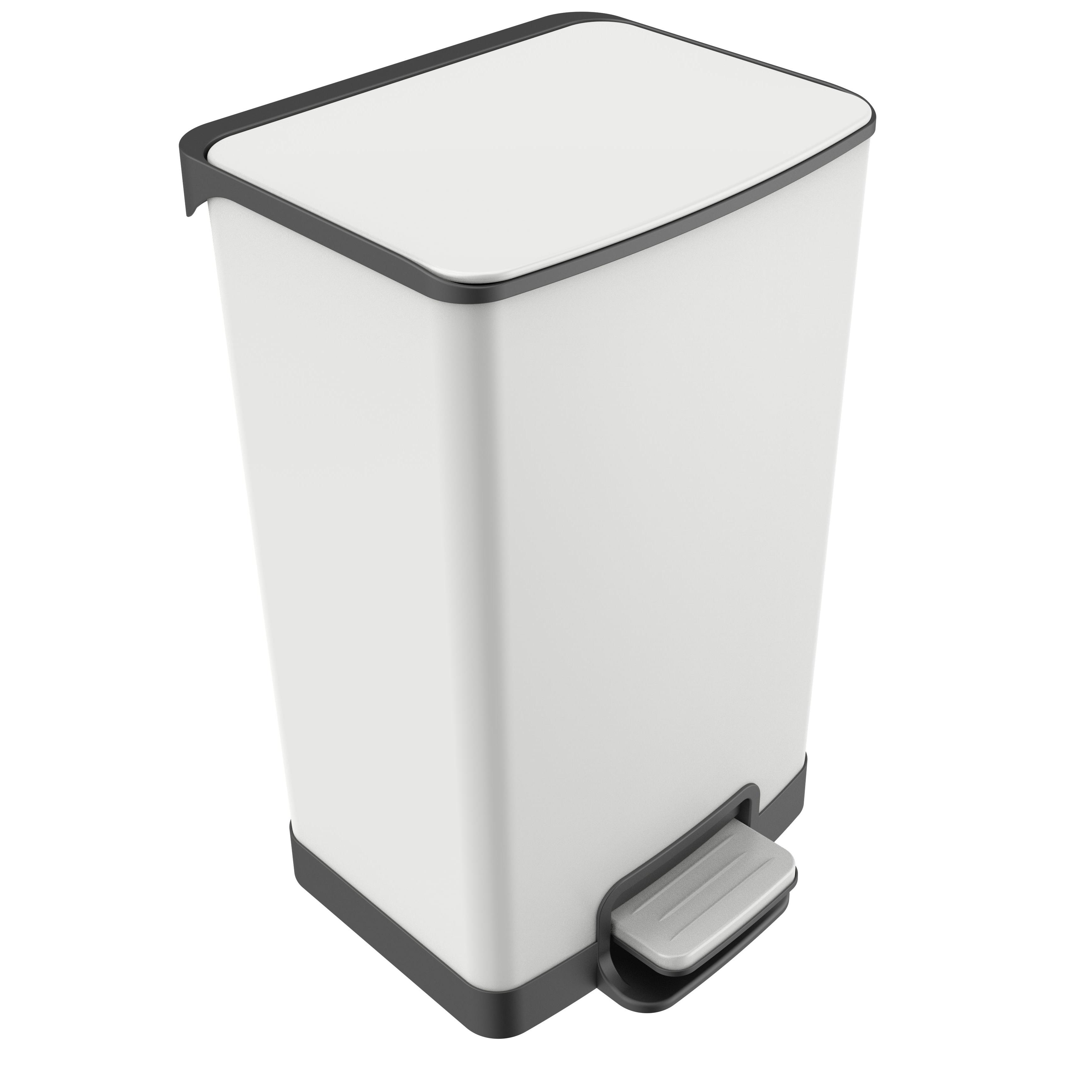 15L/20L Factory direct sales foot operated trash cans steel pedal trash can kitchen waste bin stainless steel trash can