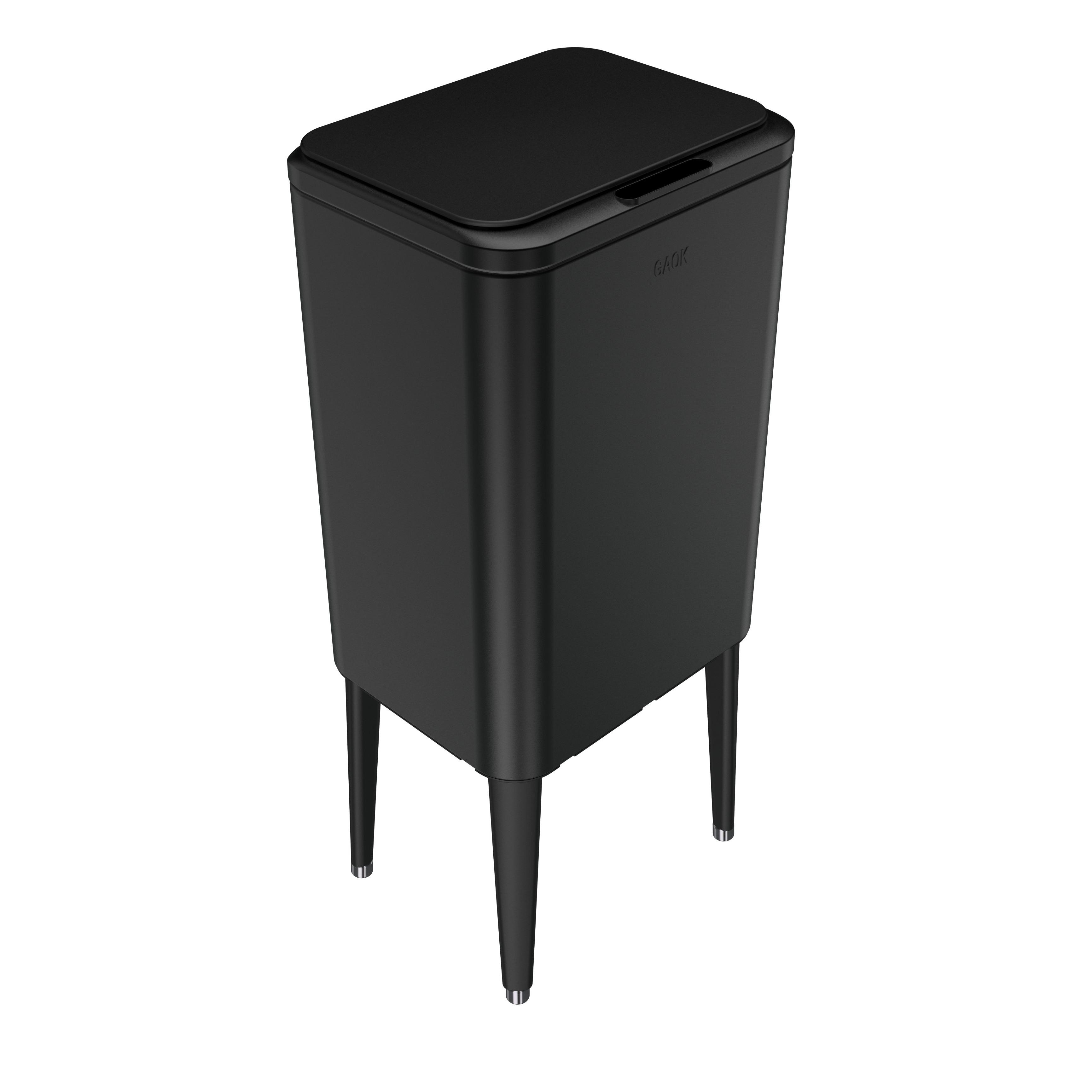 Rectangle Intelligent Trash Can Sensor Electric Self Sealing Motion Garbage Smart Touchless Dustbin Automatic Bin