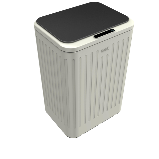 Rectangle Intelligent Sensor Electric Self Sealing Motion Garbage Smart Touchless stainless steel trash can