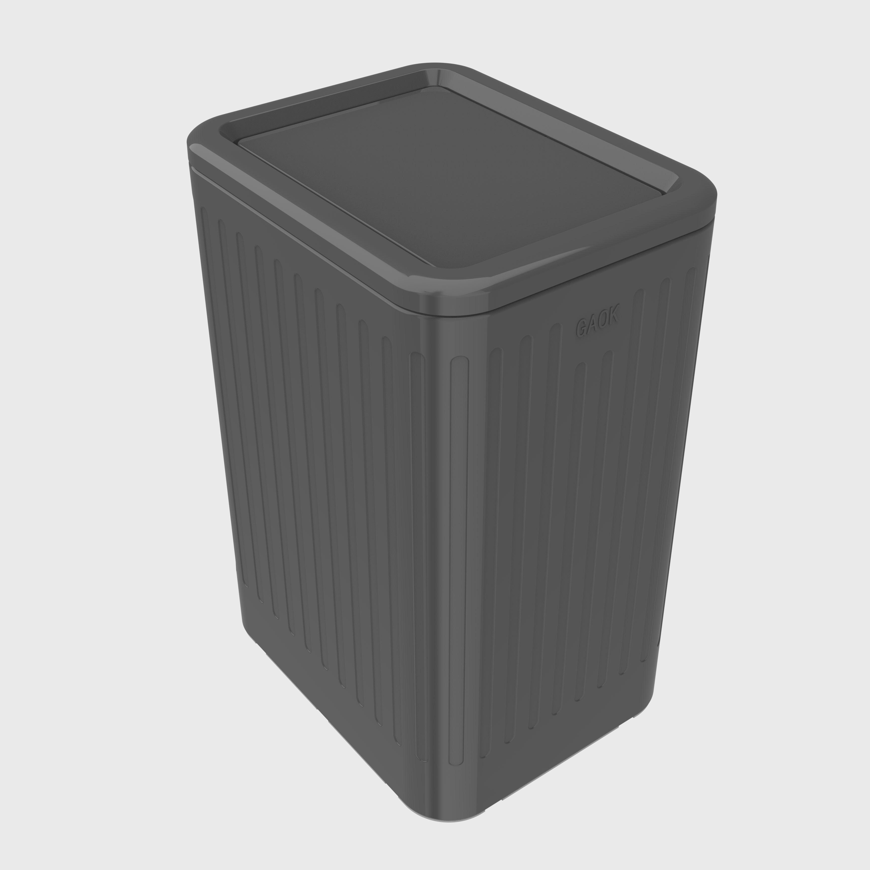 Chinese factory 9L Stainless Steel Shake the lid recycling bin/ trash cans of iron made in China garbage can