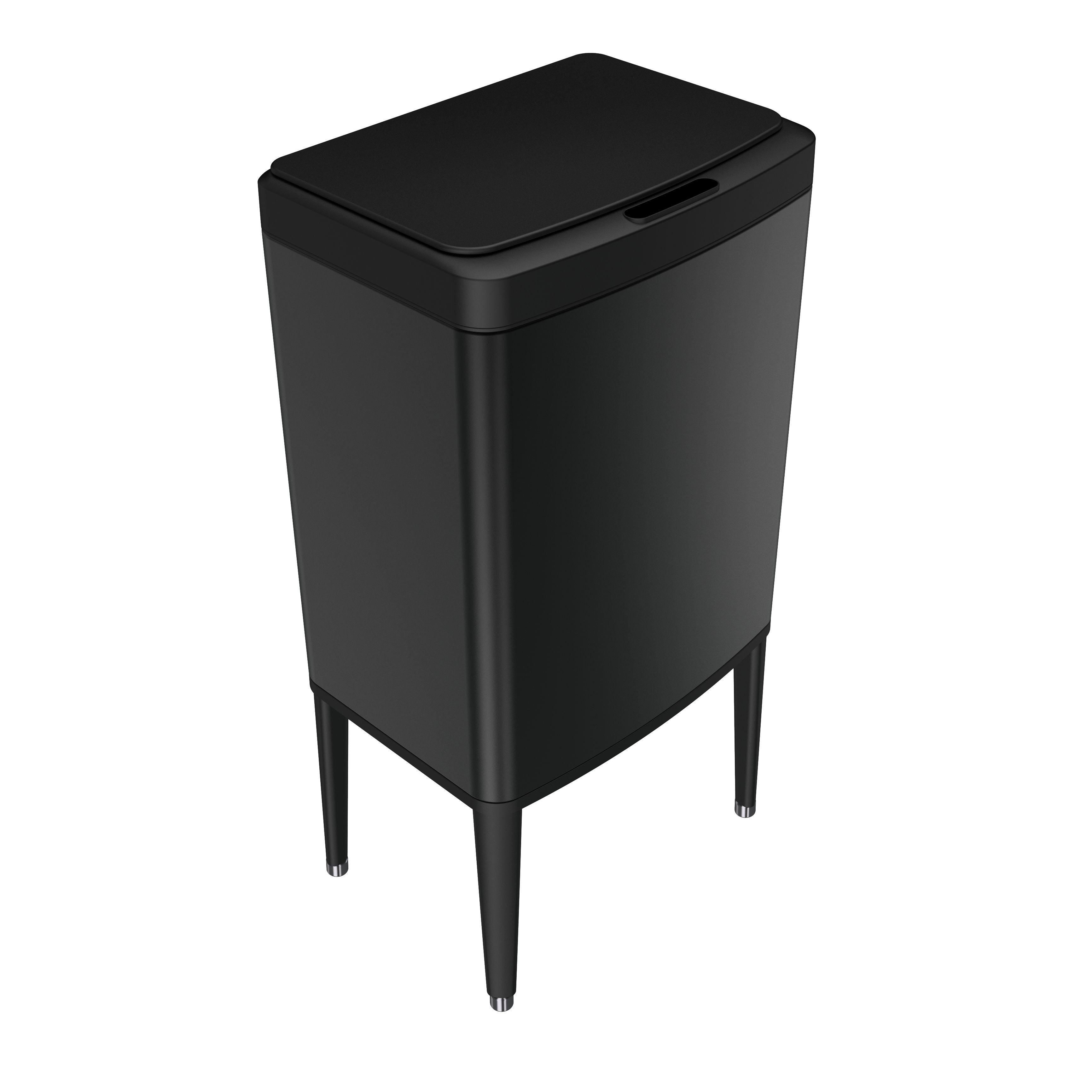 15L New stainless steel intelligent garbage bin launched for adult garbage disposal bin