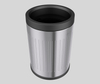 High quality dustbin Hongkong style Waste Management Toilet Stainless Steel open top Waste Bin stainless steel trash can