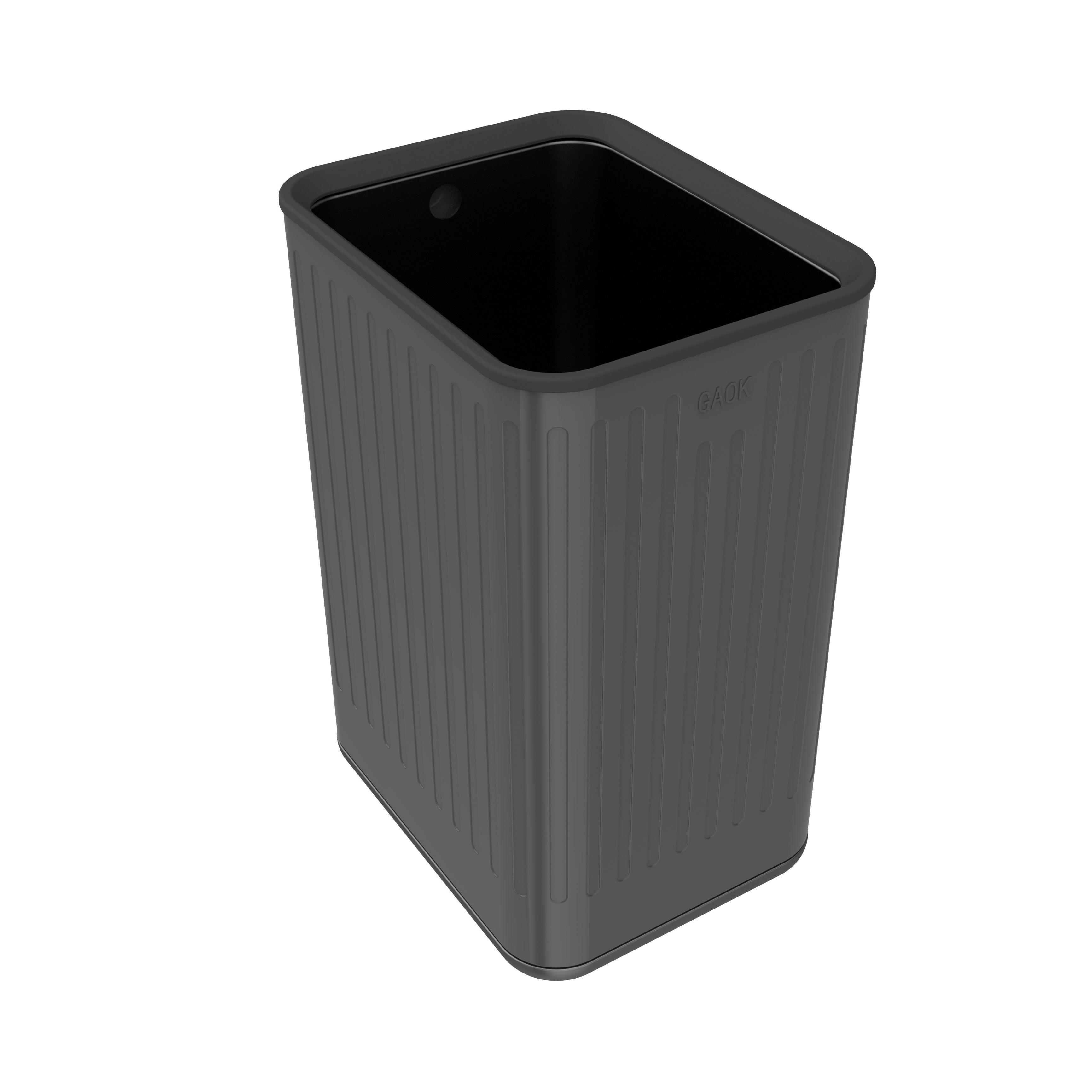 11L/13L garbage bin for wholesales vacuum formed trash can/trash made in China metal press type stainless steel trash can